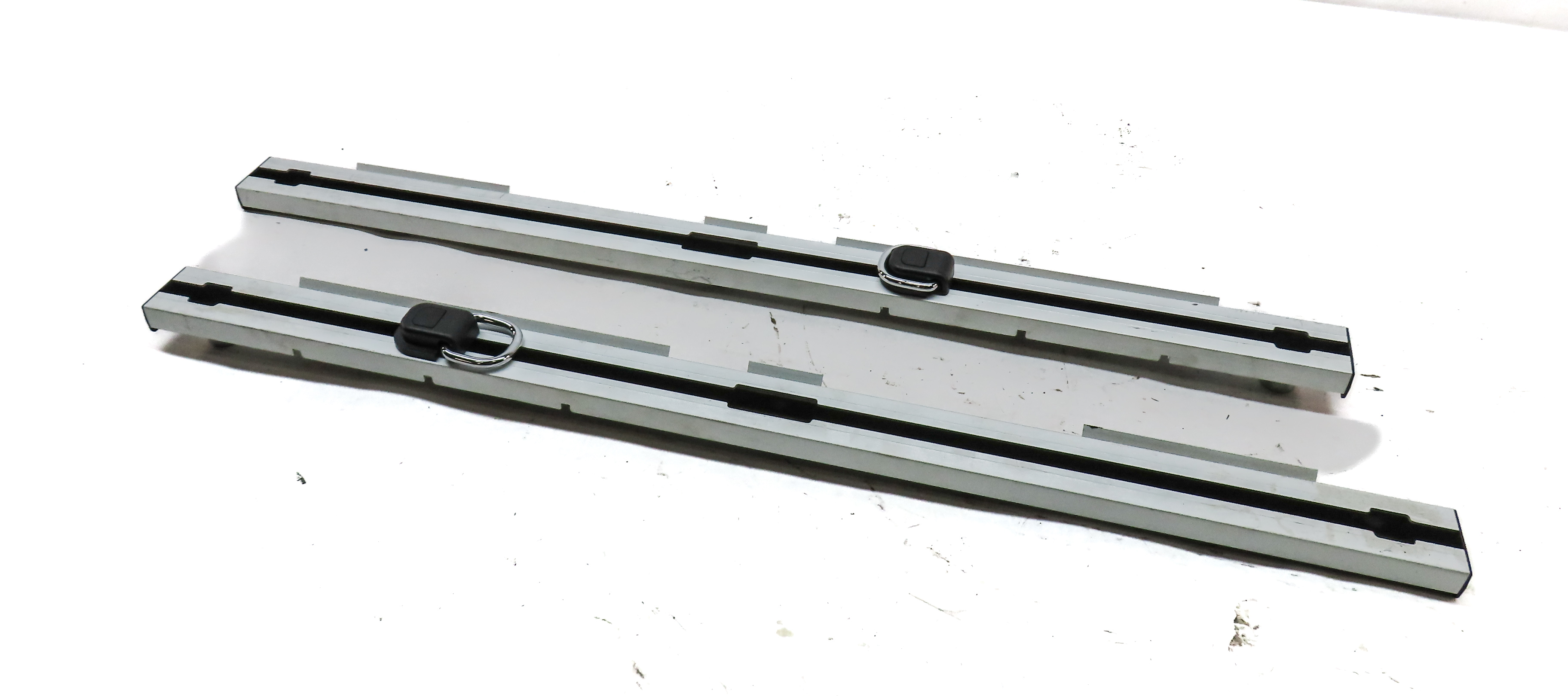 2020 BMW X3 (G01) REAR HATCH TRUNK FLOOR SLIDING CARGO RAIL & BUCKLE SET — exact item pictured